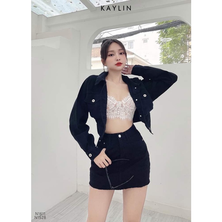 Áo kaki, jean nữ croptop, đủ màu sắc trẻ trung,có túi hộp,cổ bẻ,vải mềm mại, free size từ 35_75kg
