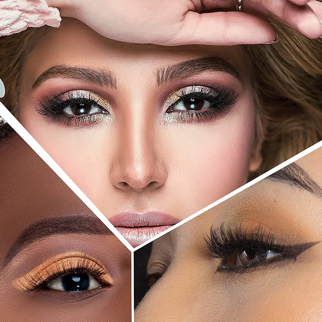 [Hàng mới về] 5 cặp lông mi giả 3D dáng dài và dày tự nhiên dành cho nữ