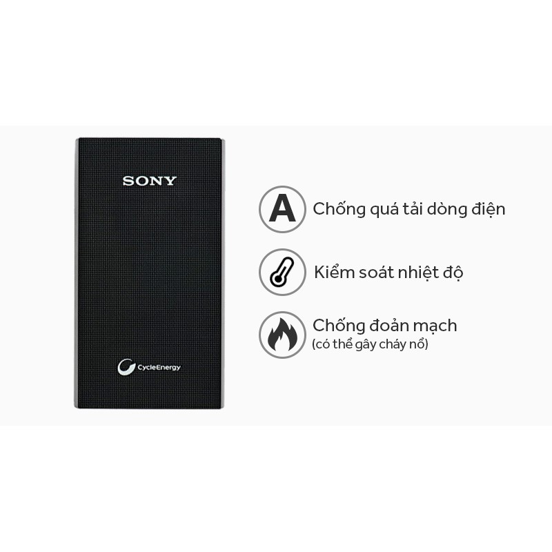 Pin Sạc Dự Phòng Sony CP-E6/WC ULA 5800mAh (Trắng) - Hàng chính hãng