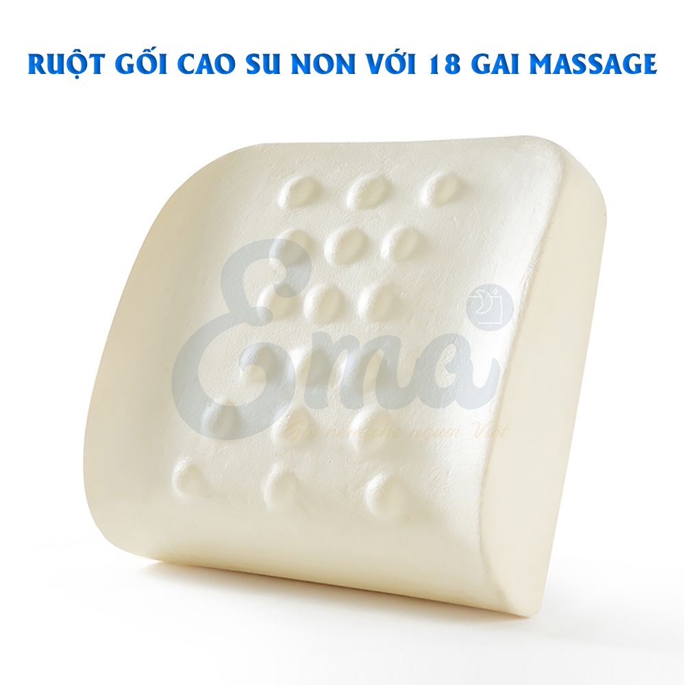 Bộ gối tựa lưng có gai massage &amp; đệm chống đau xương cụt SP12 EMA