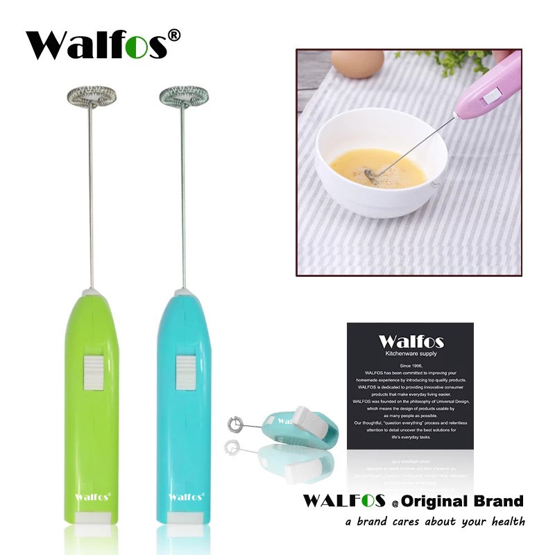 Máy đánh trứng WALFOS hoạt động điện cầm tay 7 màu sắc tùy chọn đa năng dành cho nhà bếp