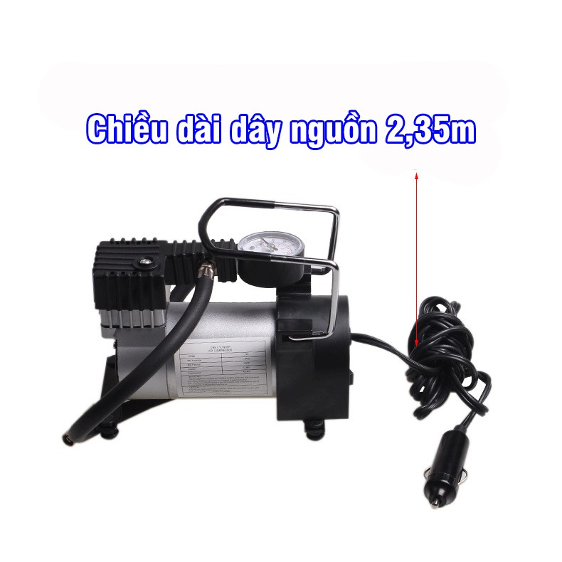 [Mã LIFEAUMAY giảm 10% tối đa 30k đơn 150k] Bơm Lốp Ô Tô Xe Máy Chuyên Dụng DC12V Nhỏ Gọn Mạnh Mẽ - Bảo Hành 12 Tháng