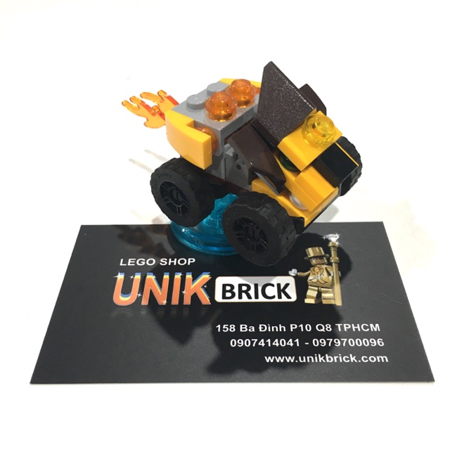 Lego UNIK BRICK 71222 Mighty Lion Rider - Xe sư tử vàng trong Huyền thoại Chima chính hãng (như hình)