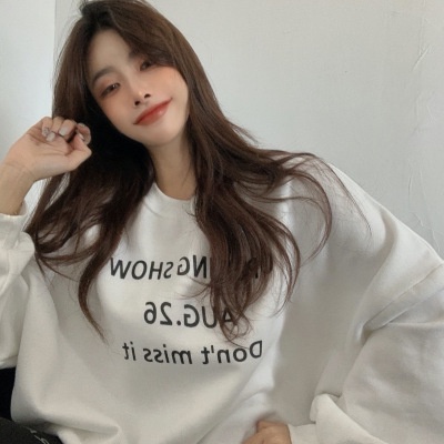 Lil Forest Áo Thun Tay Dài Cổ Tròn Dáng Rộng Kiểu Hàn Quốc Thời Trang Xuân Thu Cho Nữ Sinh | BigBuy360 - bigbuy360.vn