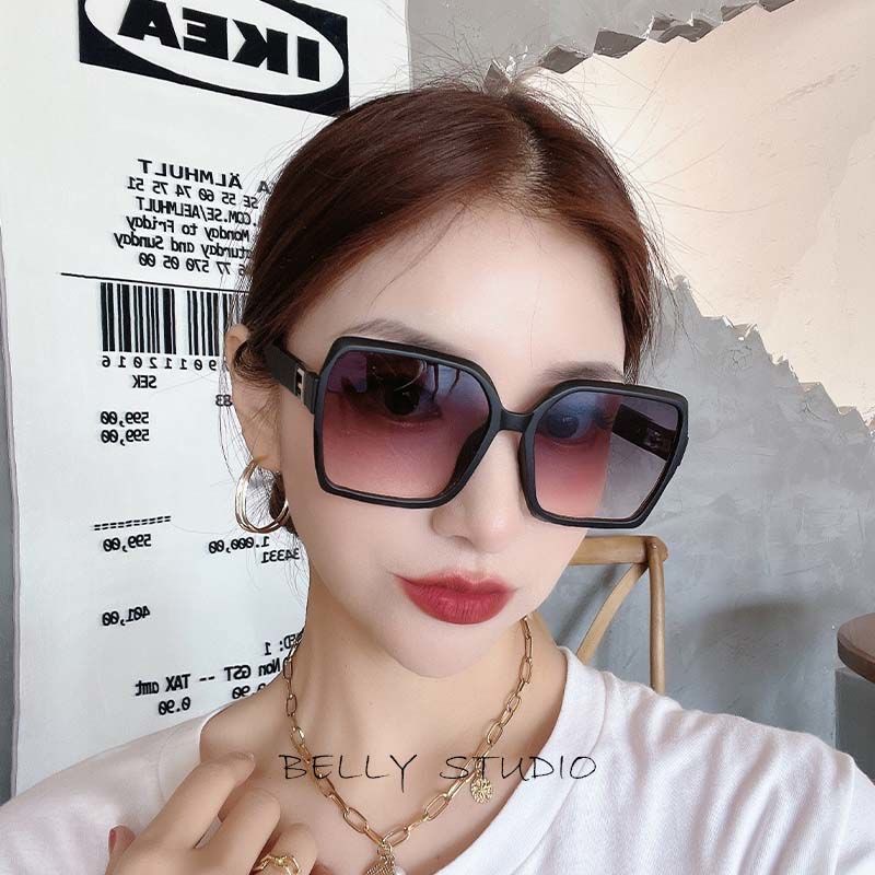 Kính Thời trang chống nắng gọng Vuông cao cấp, màu trơn siêu đẹp, form Retro nổi bật mọi ánh nhìn chống UV400 mã Y80030