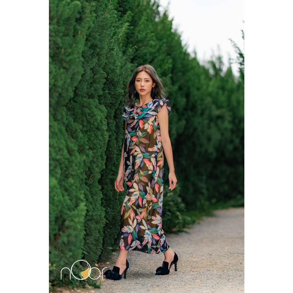 Váy Maxi Đi Biển Suông Dáng Dài Thiết Kế Bồng Bềnh Vetiver Thương Hiệu nOor - NV556