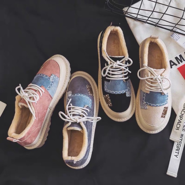 Giày oxfords da lộn vintage | BigBuy360 - bigbuy360.vn