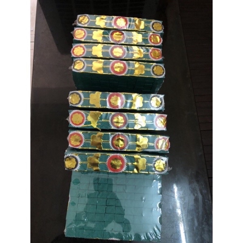 Vàng bánh cúng 12 bà mụ  .( vàng xanh tách lẻ)