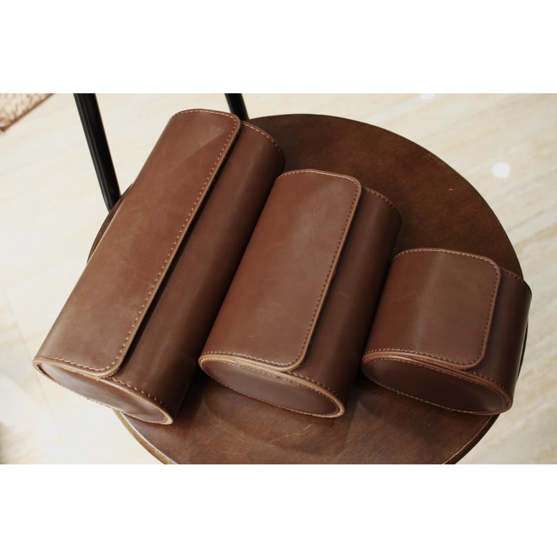 BAO DA ĐỰNG ĐỒNG HỒ ĐEO TAY KHI ĐI DU LỊCH - TRAVEL CASE LOẠI 1, 2, 3 NGĂN