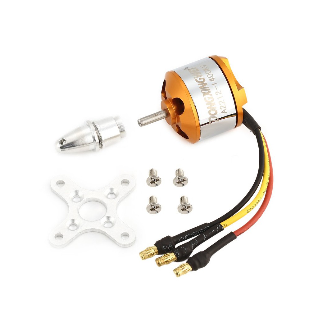 【điều khiển từ xa8/5】DXW A2212 1400KV 2-4S Outrunner Brushless Motor for RC Fixed Wing Airplane