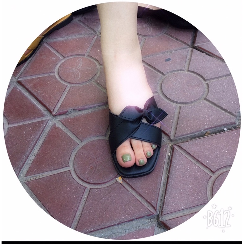 dép lê nữ phối nơ siêu xinh hót!!!