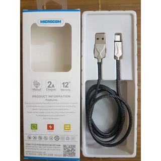 Cáp sạc Microcom, USB Micro,chất liệu dây dù cao cấp