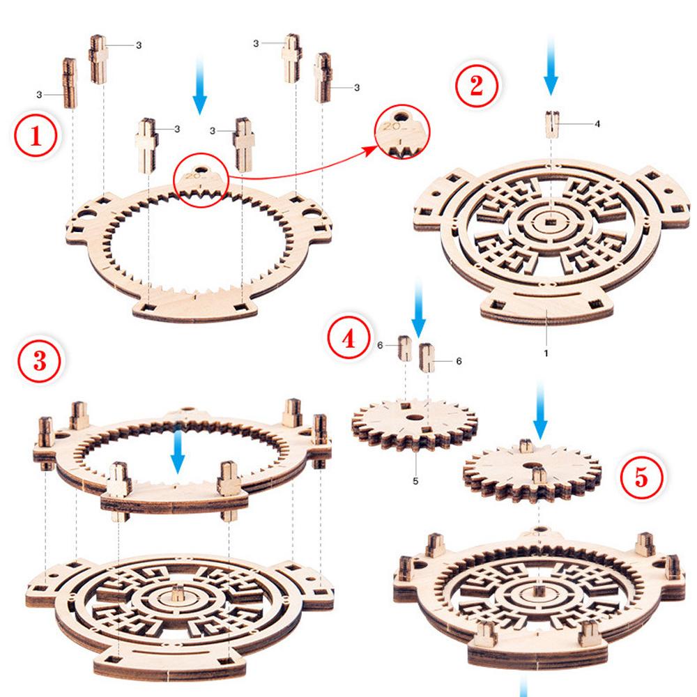 Bộ Đồ Chơi Lắp Ráp Bằng Gỗ Khắc Laser Độc Đáo