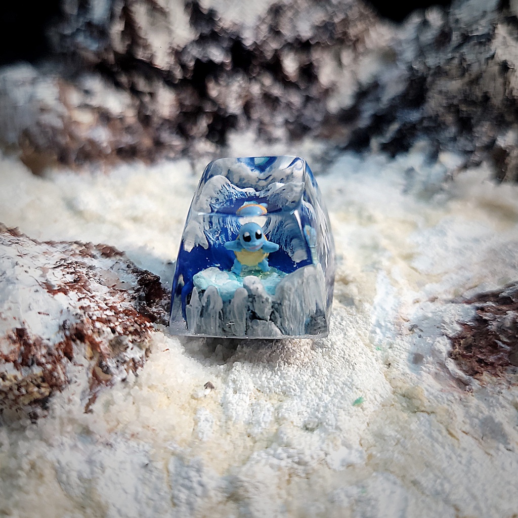 Nút bàn phím cơ - Keycap Pokemon Squirtle - Keycap artisan