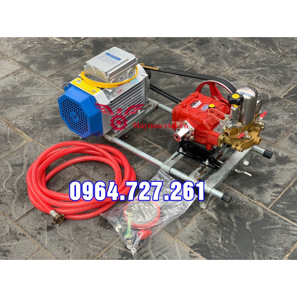 Máy rửa xe dây đai công suất 2HP motor dây đồng