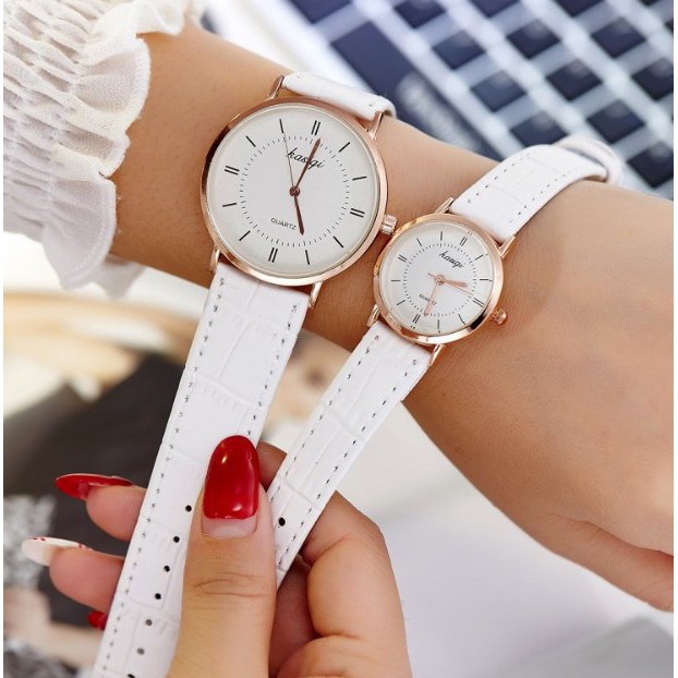 Đồng Hồ Cặp Đôi Nam Nữ Kasiqi Dây Da Thời Trang MS45 Siêu Kute Cho Các Cặp Đôi | BigBuy360 - bigbuy360.vn