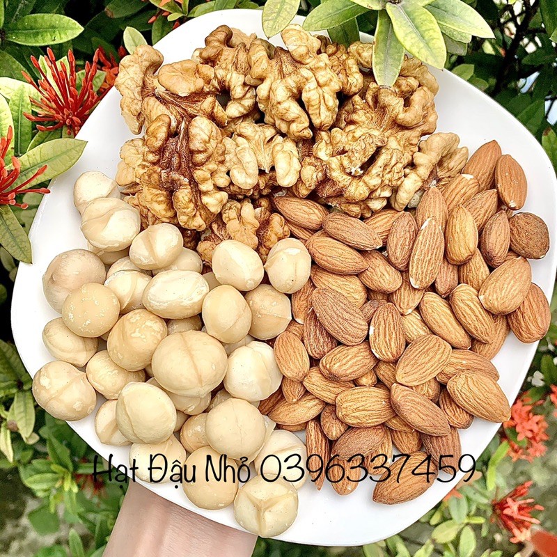 Mix 3 loại hạt dinh dưỡng cao cấp (Hạnh nhân -Óc chó - Macca)