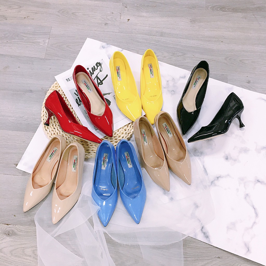 Giày cao gót, bít mũi gót nhọn 5 phân, cao gót công sở ( cotay - K53 )