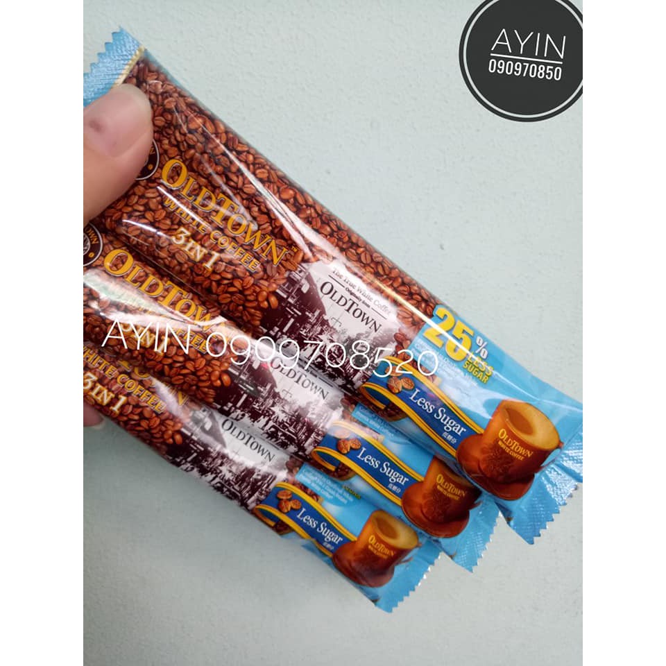 Cà phê trắng OldTown Less Sugar Malaysia - Gói lẻ uống thử | BigBuy360 - bigbuy360.vn