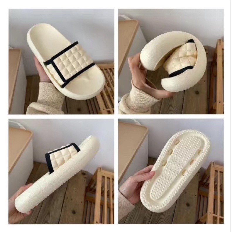 Dép quai ngang kẻ ô thời trang, đế bánh mì SIÊU ÊM, chống trơn trượt, hàng siêu kute  HOTREND 2022  MSP 1601-3