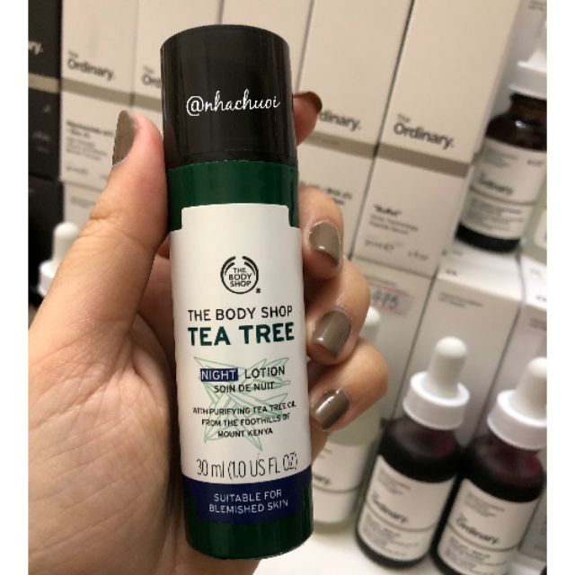 Kem dưỡng ẩm tea tree ban đêm The Body Shop Night 30ml (BILL UK)