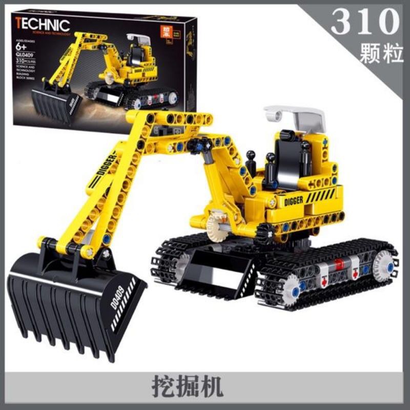 Bộ lắp ráp kiểu lego Technic xe máy xúc 0409 -Zhe Gao