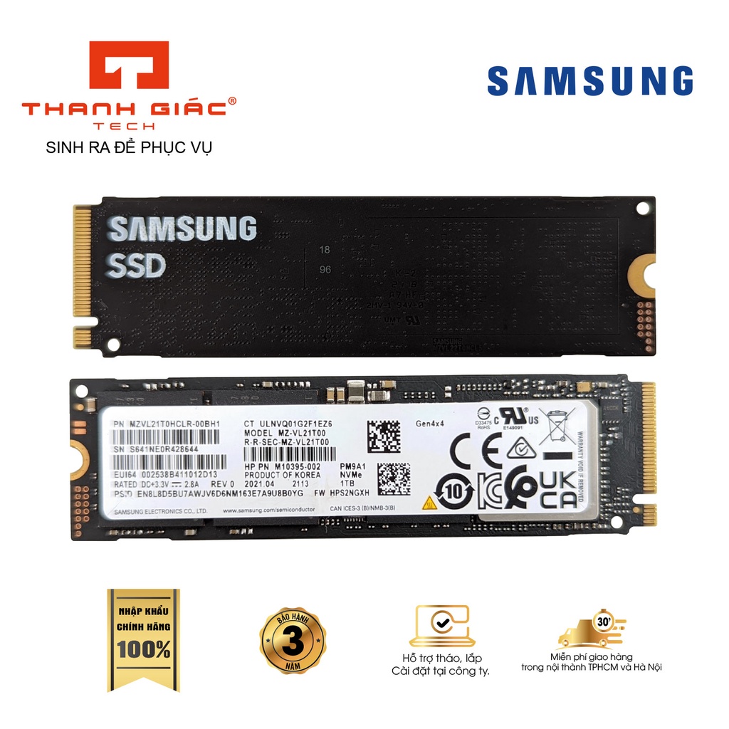 Ổ cứng SSD Samsung PM9A1 Gen4 New 100% Sản Xuất 2023 - Tốc độ bằng  Samsung 980 PRO - Bảo Hành 3 Năm | BigBuy360 - bigbuy360.vn