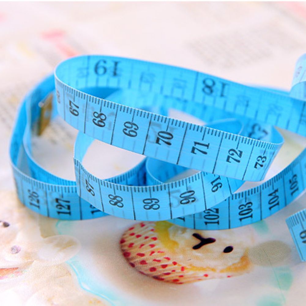 Set 2 thước dây đo vải phẳng mềm mại nhỏ gọn nhiều màu sắc