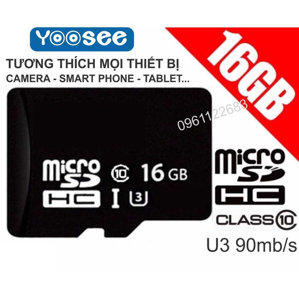 Thẻ nhớ micro SD 16GB OEM - chuyên dụng cho camera