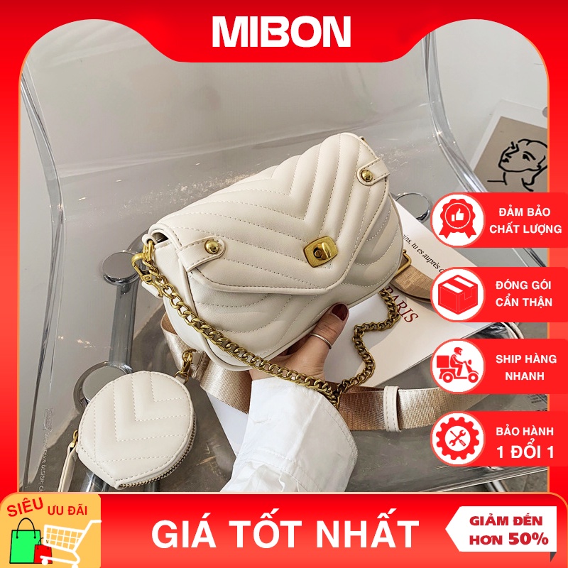 Túi xách nữ đeo chéo đẹp dây xích set đôi thời trang cao cấp phong cách hàn quốc
