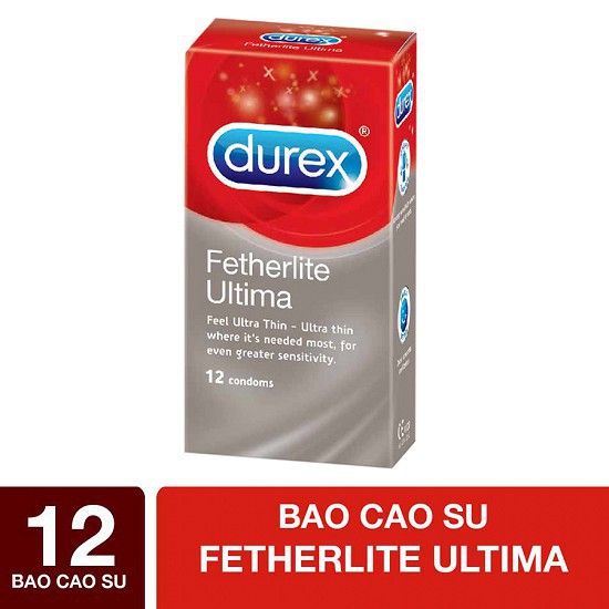 Bao cao su chính hãng hộp 12c Durex Fetherlite Ultima