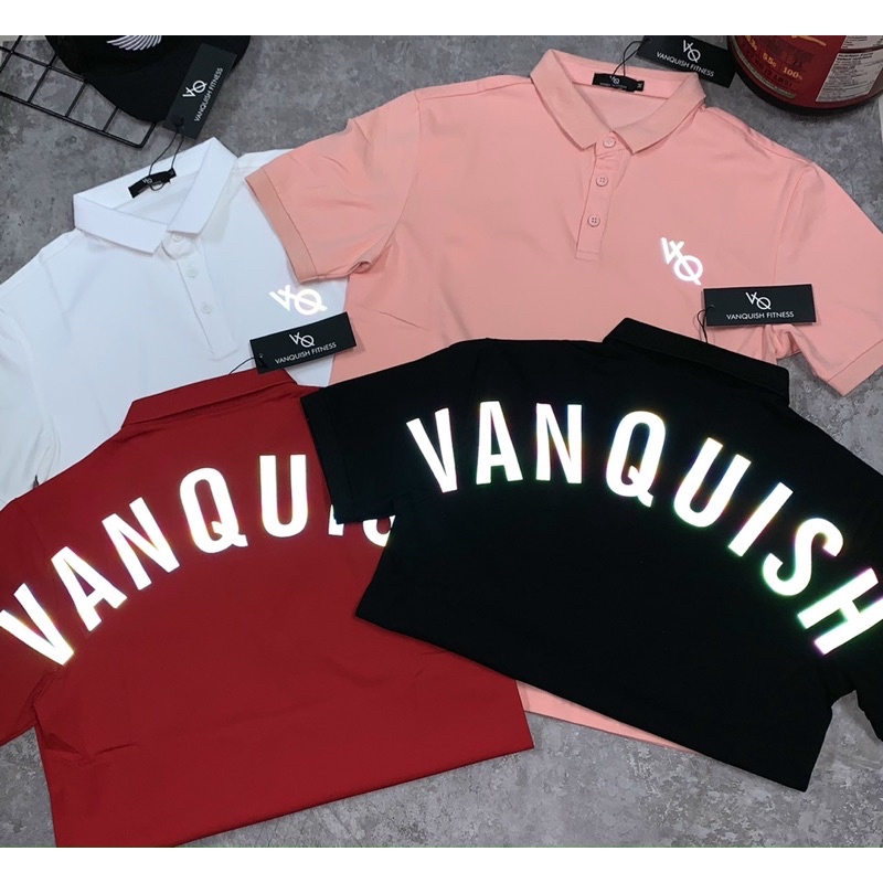 [sale sốc] áo thun nam VANQUISH cổ trụ,áo thun nam body cotton 100%