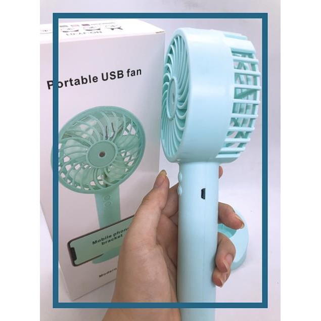 [kèm ảnh thật] QUẠT PHUN SƯƠNG CẦM TAY MINNI ĐIỀU HOÀ TẠO ĐỘ ẨM 3 TỐC ĐỘ, SẠC PIN TÍCH ĐIỆN