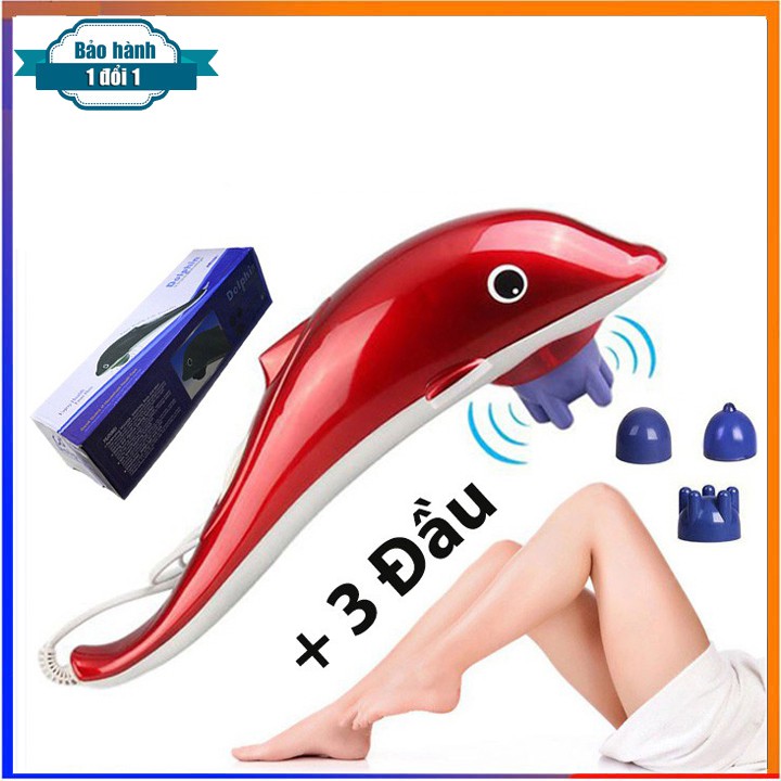 Máy Massage Toàn Thân Cá Heo Dolphin 3 Đầu