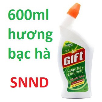 (Chính hãng) Nước tẩy bồn cầu / nhà tắm Gift bạc hà dịu mát 600ml /900ml