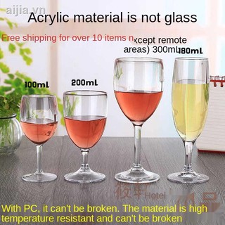 Ly Uống Rượu Vang Bằng Nhựa Acrylic Trong Suốt