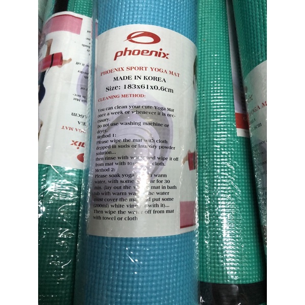 Thảm yoga Phoenix 183x61x0.6cm nhập khẩu Hàn Quốc thảm tập yoga thảm tập thể thao yoga mat thảm tập chống trượt