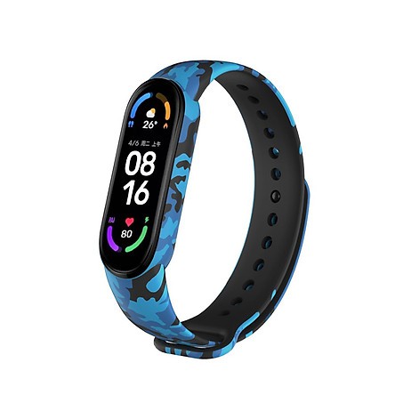 Dây Cao Su Camo Color cho Xiaomi Mi Band 6.