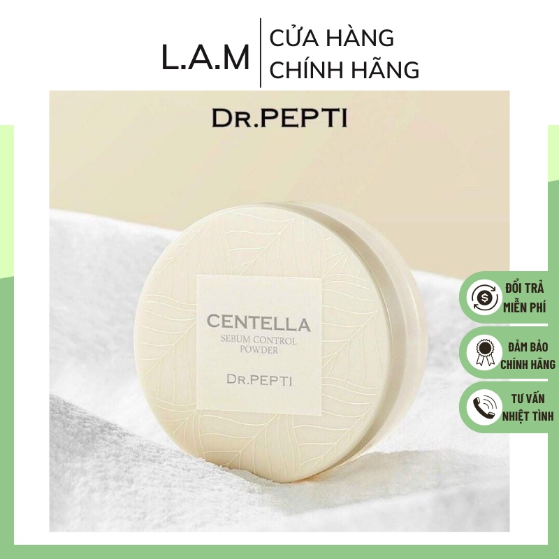 Phấn Phủ Kiềm Dầu Dr.Pepti Centella Sebum Control Powder 10g