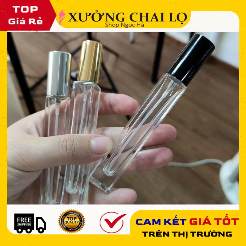 Lọ Chiết Nước Hoa ❤ GIÁ RẺ NHẤT ❤ Chai Chiết Nước Hoa Hình Trụ 10ml Cao dày đựng dầu thơm , phụ kiện du lịch