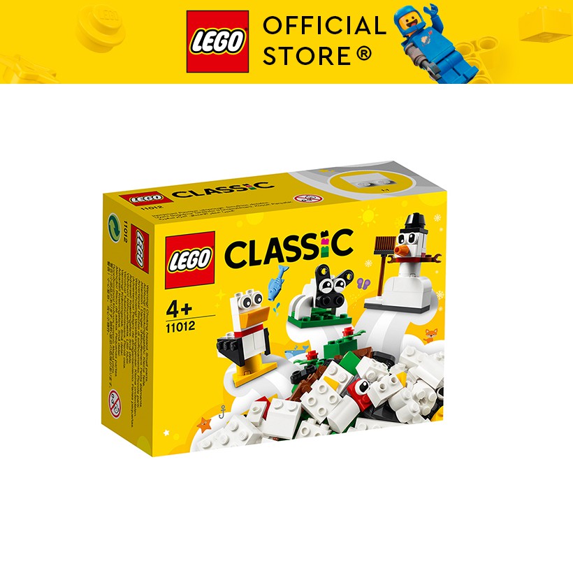 LEGO CLASSIC 11012 Hộp Lắp Ráp Sáng Tạo Màu Trắng( 60 Chi tiết)