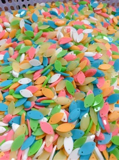 [10g] Hạt nhựa dẹt nhiều màu