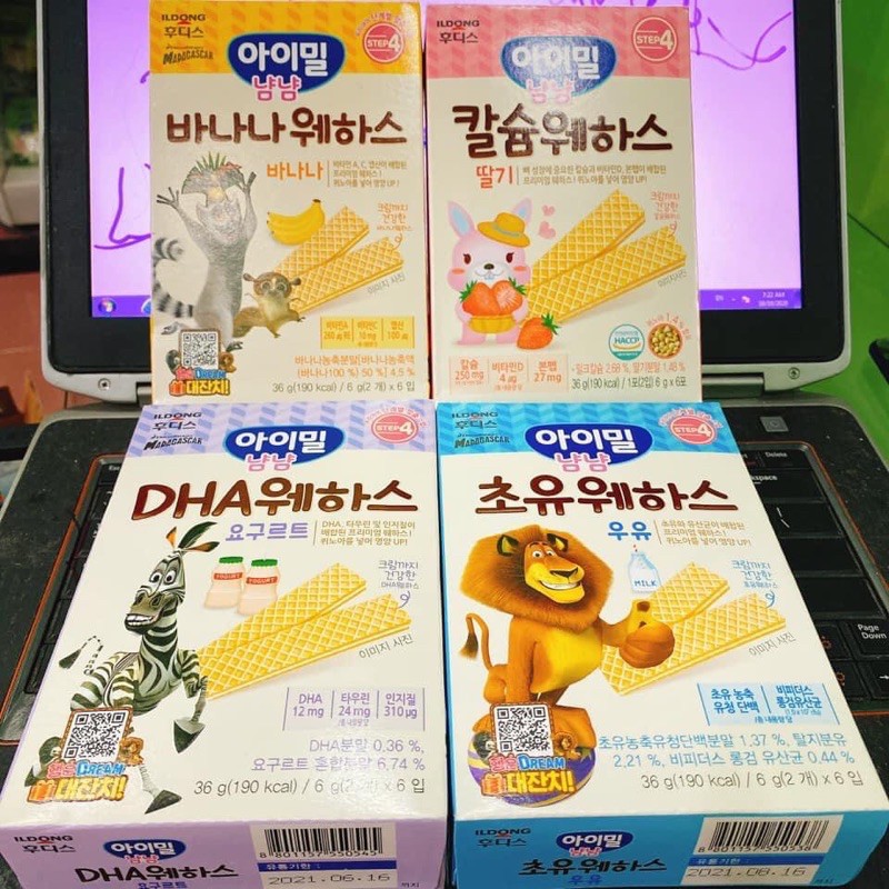Bánh xốp hữu cơ lldong cho bé