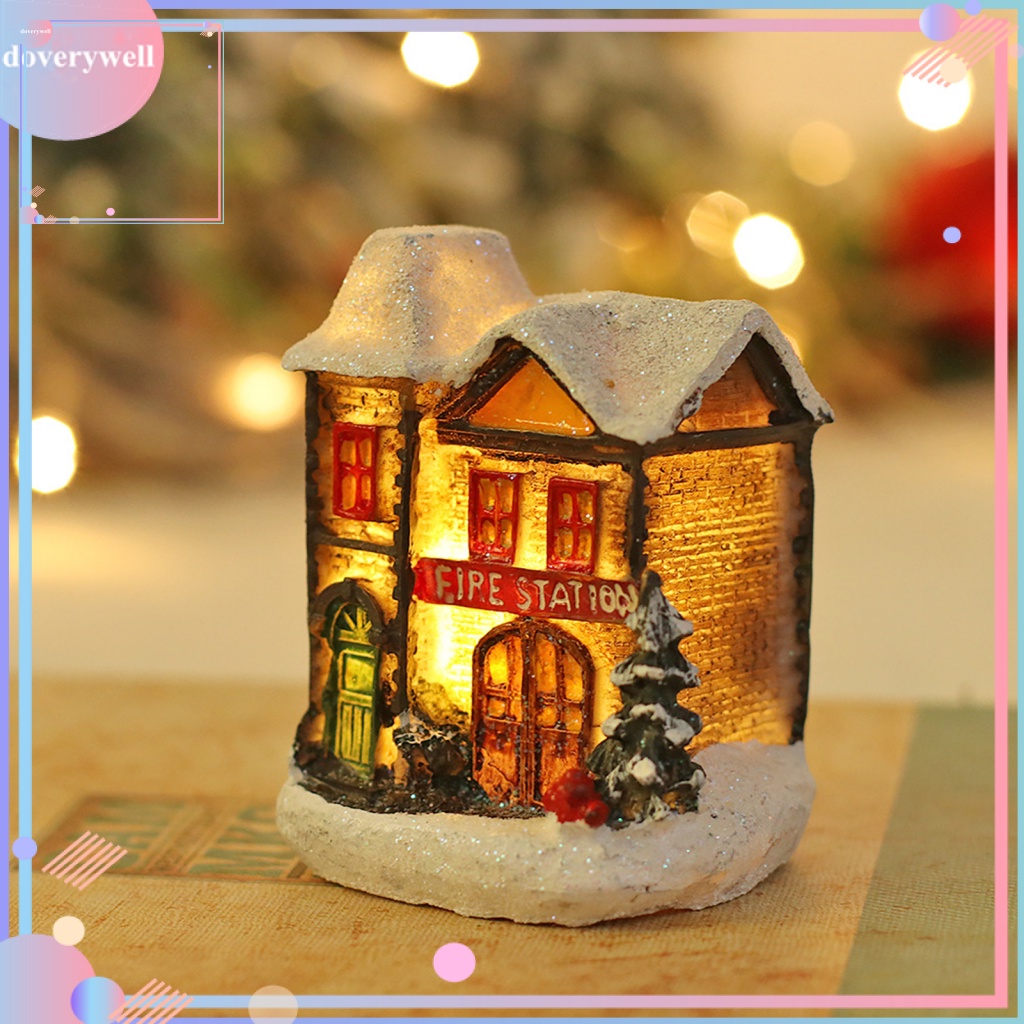 Ngôi Nhà Bằng Nhựa Phát Sáng Trang Trí Giáng Sinh