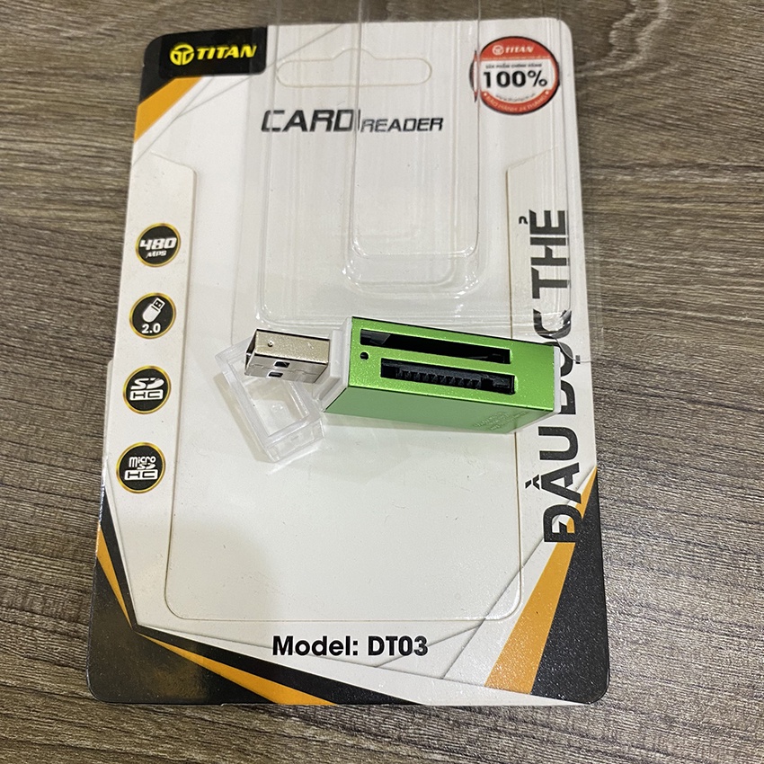 Đầu đọc thẻ nhớ SD Micro SD TF Đọc thẻ nhớ đa năng cho điện thoại camera máy ảnh máy quay - Đầu đọc thẻ nhớ chính hãng