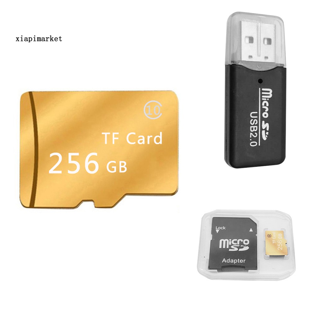 Thẻ Nhớ Micro Sd Tf 256gb Tốc Độ Cao Chống Nước Kèm Hộp Đựng