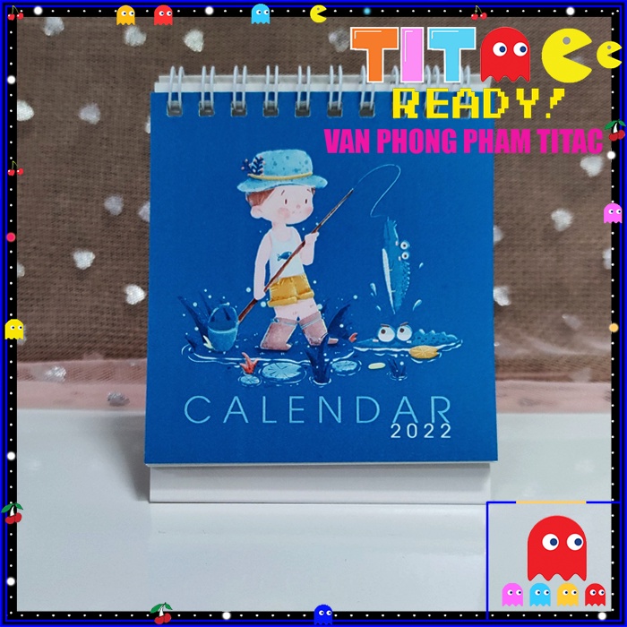 Lịch để bàn mini, lịch bỏ túi (pocket calendar) - Lịch Việt Nam 2022 có ngày âm lịch năm con hổ