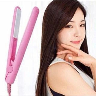 Máy duỗi tóc kitty hồng phấn - Máy duỗi tóc mini kitty