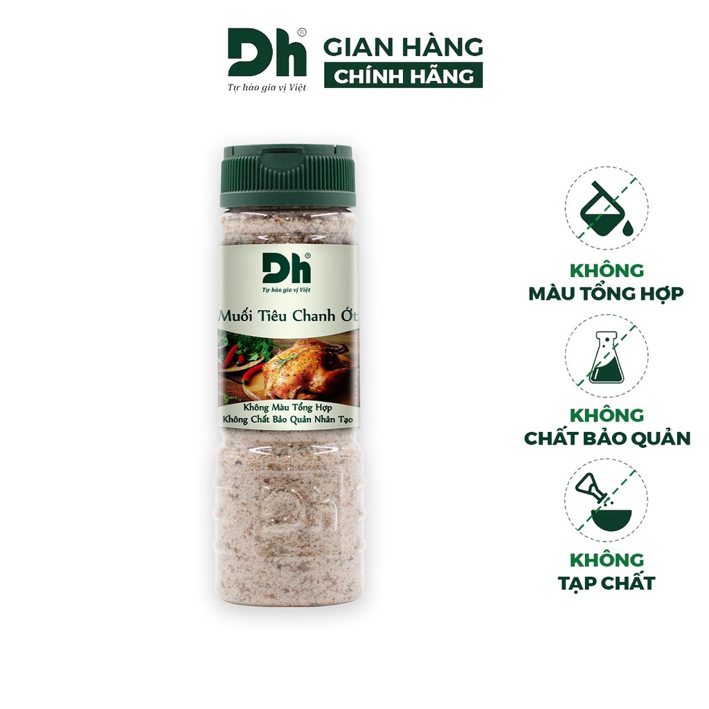 Muối tiêu chanh ớt DH Foods gia vị chấm thức ăn thơm ngon 50/120gr