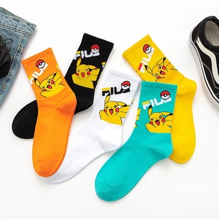 Mới Vớ Cotton In Họa Tiết Hoạt Hình Pokemon Phong Cách Nhật Bản Dành Cho Tuổi Teen / Nam Nữ